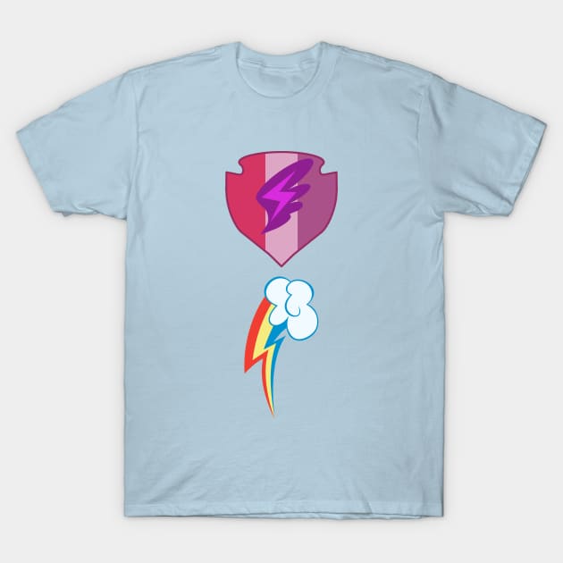 My little Pony - Scootaloo + Rainbow Dash Cutie Mark V2 T-Shirt by ariados4711